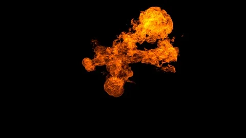 Fireball explosion. Stock Footage 87690718