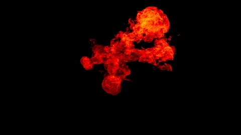 Fireball explosion. Stock Footage 87734800