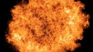 Fireball Explosion Towards Camera Stock Footage