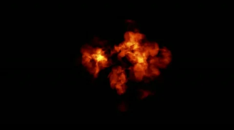Fireball front with alpha Stock Footage 10878871