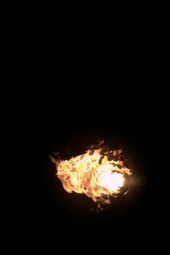 Fireball Hits Wall 01 Stock Footage 10920415