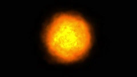 Fireball motion graphics with night background Stock Footage 158078410