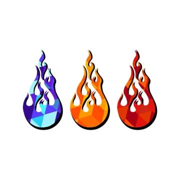 Fireball or comet abstraction flat icon in bright modern colors on an isolate Stock Illustration