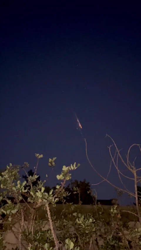 Fireball Spotted Flying Through Bay Area Night Sky, Marin County, California, US Stock Footage 318034903