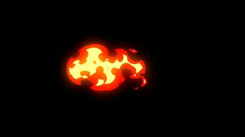 Fireball torch rightward motion with dark background Stock Footage 123901033
