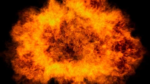 Fireball Transition Stock Footage 110574889