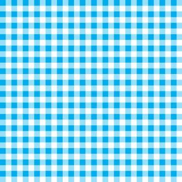 Firebrick gingham pattern. textured blue and white plaid background. Illustrazione stock