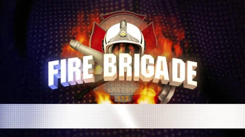 Firebrigade jingle - blue background Video stock 23702223