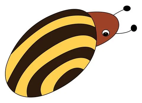 A firebug isolated on a white background Stock Illustration