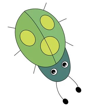 Firebug isolated on a white background Stock Illustration