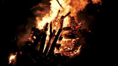 Firecamp Stock Footage 139453507