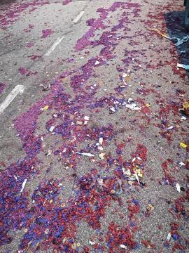 Firecracker ashes Stock Photos