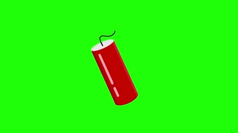 Firecracker bomb dynamite explosive icon animated firecracker bomb dynamite e Stock Footage 316584692