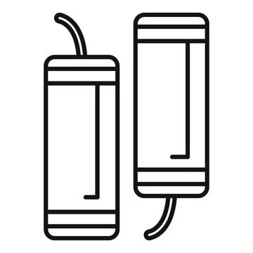 Firecracker couple celebrating with exploding pyrotechnics icon 스톡 일러스트