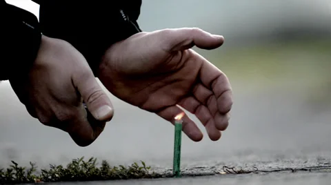 Firecracker explode Stock Footage 34074694