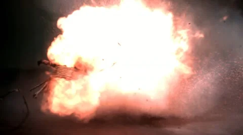 Firecracker explodes in slow motion - 02 - High Speed 1050fps Stock Footage 11612024