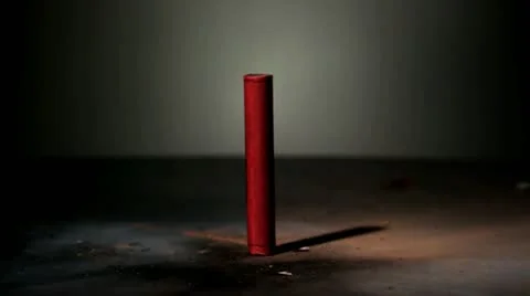 Firecracker explodes in slow motion - 04 - High Speed 1050fps Video stock 11612027