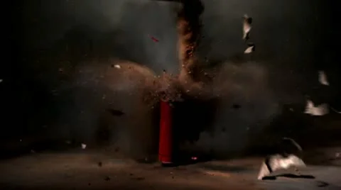 Firecracker explodes in slow motion - 05 - High Speed 1050fps Stock Footage 11612029