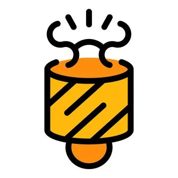 Firecracker exploding with smoke coming out Stock Illustration