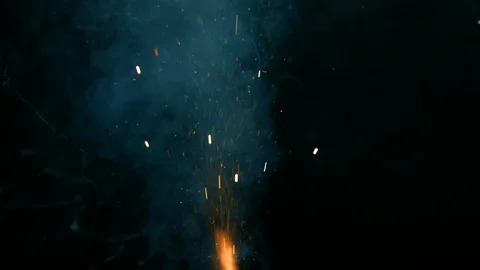 Firecracker explosion with smoke Stock Footage 126695401
