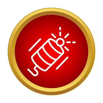 Firecracker icon for celebration and festive events イラスト素材