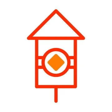 Firecracker icon duotone red style chinese new year illustration vector perfe Stock Illustration