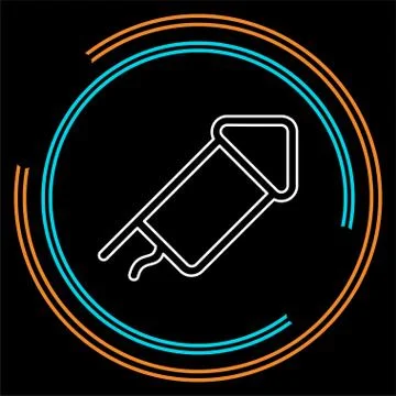 Firecracker icon. Logo element illustration. イラスト素材