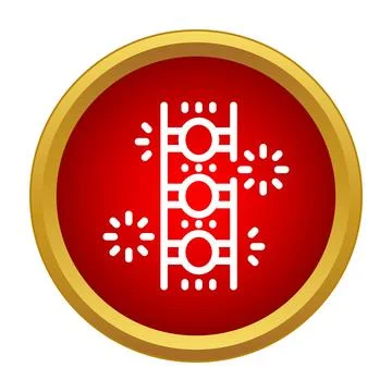Firecracker icon for new year celebrating festivals Stock Illustration
