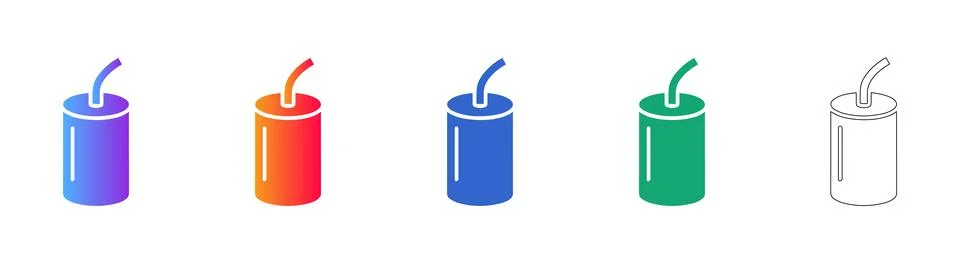 Firecracker Icon Set with Burning Fuses Stock Illustration
