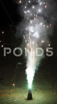 Firecracker on new year's eve Stock Photos