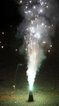 Firecracker on new year's eve Stock Photos