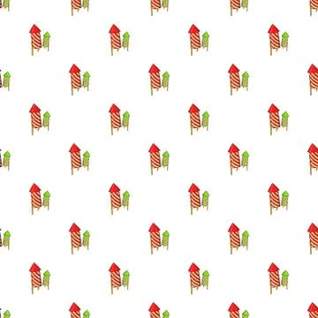 Firecracker pattern, cartoon style イラスト素材