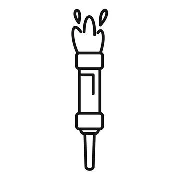 Firecracker rocket exploding with sparks flying in the sky Stock Illustration