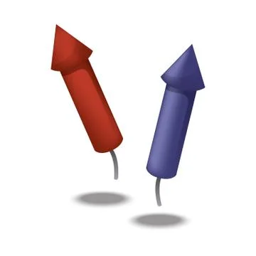 Firecracker rocket Illustrazione stock