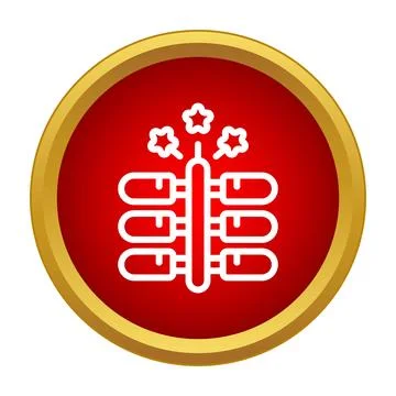 Firecracker string icon for celebration and party events Stock-Illustration