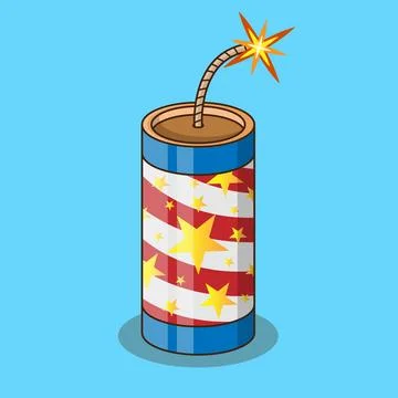 Firecracker US Stock Illustration