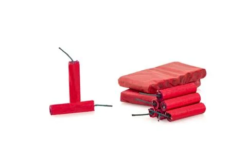 Firecracker on white Stock Photos