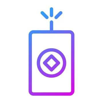 Firecrackers gradient illustration vector and logo Icon new year icon perfect Illustrazione stock