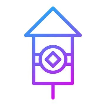 Firecrackers gradient illustration vector and logo Icon new year icon perfect Illustrazione stock