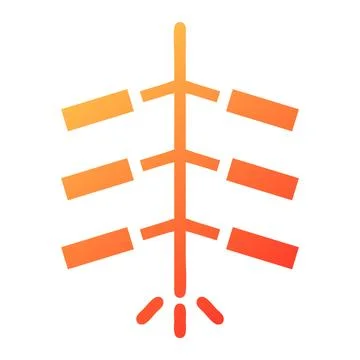 Firecrackers gradient solid illustration vector and logo Icon new year icon.. Illustrazione stock