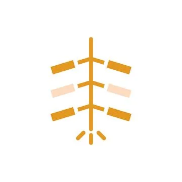 Firecrackers icon solid orange yellow colour chinese new year symbol perfect. Stock Illustration