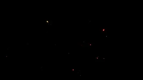 Firecrackers In Night Time Background Stock-Footage 294279683