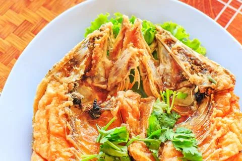 Fired fish Stock Photos