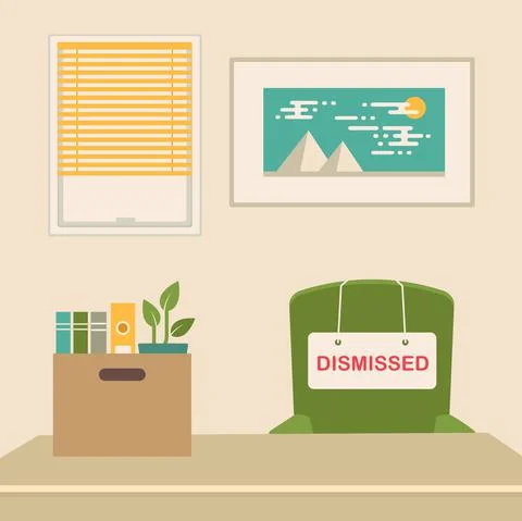 Fired job concept Stock Illustration