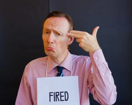 Fired man Stock Photos