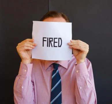 Fired man Stock Photos