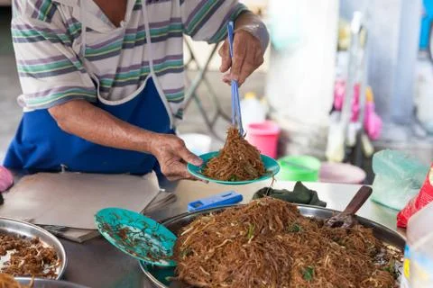 Fired noodles Foto stock