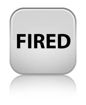 Fired special white square button Stock Illustration