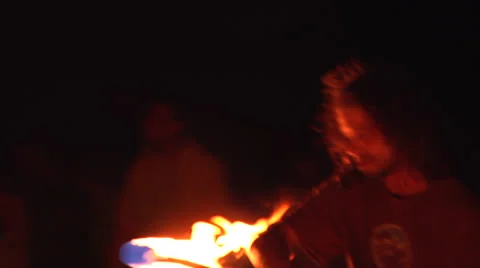 Firedancer b &amp; c ext Stock Footage 24635511