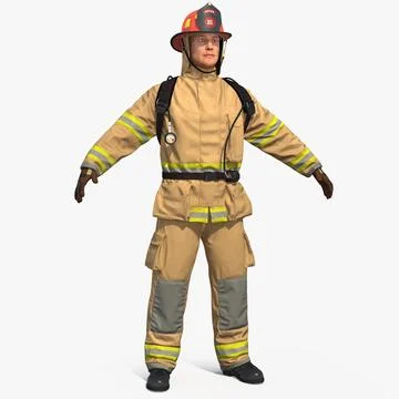 Firefighter 3D Model 3D Model